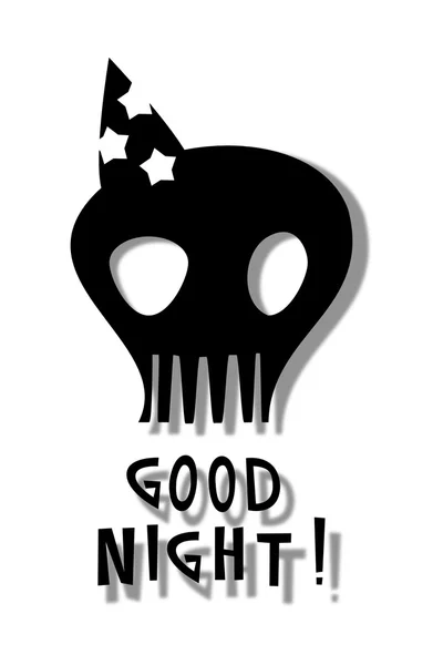 Skull night — Stock Photo, Image