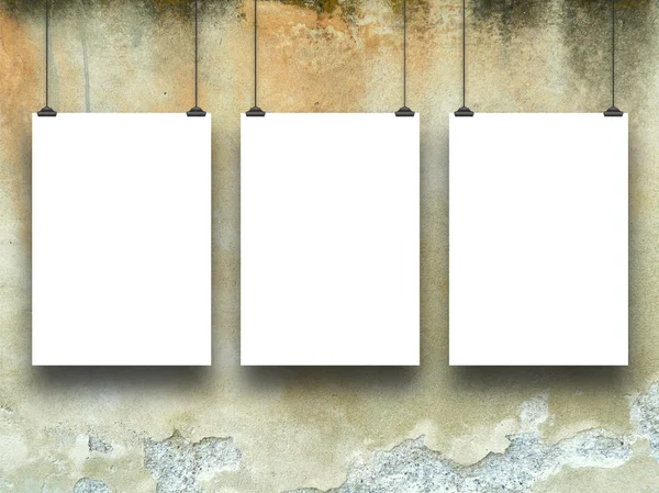 Three empty frames — Stock Photo, Image