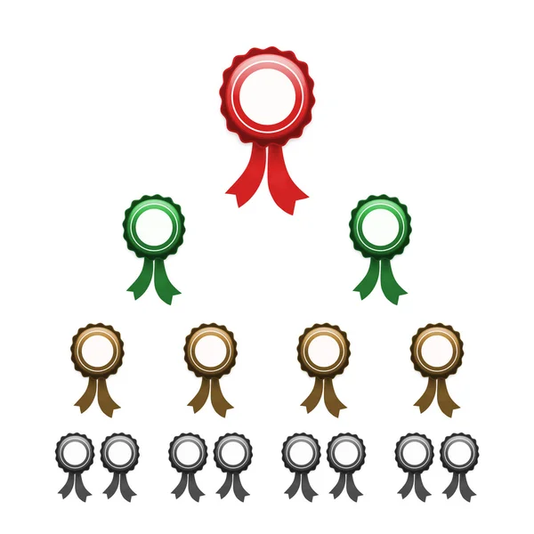 Vector: escarapela icono | Iconos de la escarapela roja. Vector de