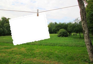 Tek askı kartpostal