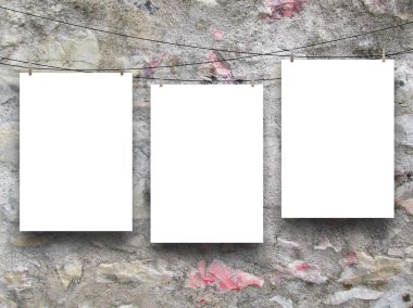 Üç askı dikey yaprak