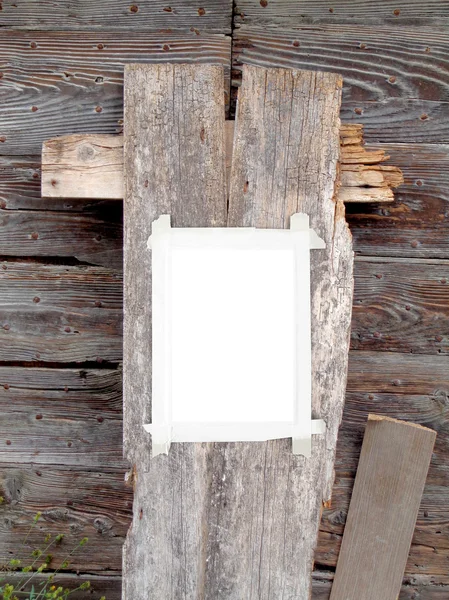 Hoja de papel vertical con cinta — Foto de Stock