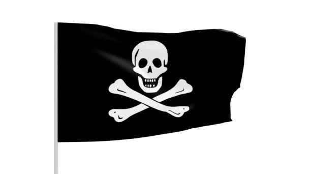 Bandera Jolly Roger — Vídeos de Stock