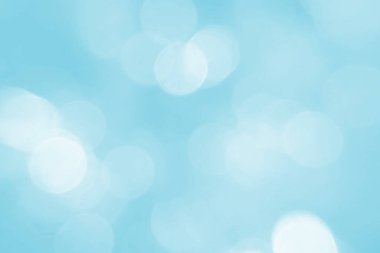 Soyut mavi bokeh arkaplanı. Reklam, gazete ve dergi tasarımı için odaklanmış desen. Evrensel. Soyut, ışıltılı, odaksız, turkuaz, menekşe, benek.