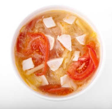 restoranda yemek çorba.