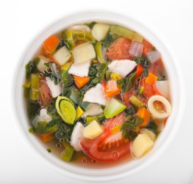 restoranda yemek çorba.