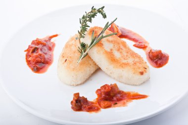 Restaurant köfte ile pişirme.