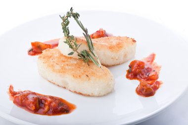 Restaurant köfte ile pişirme.