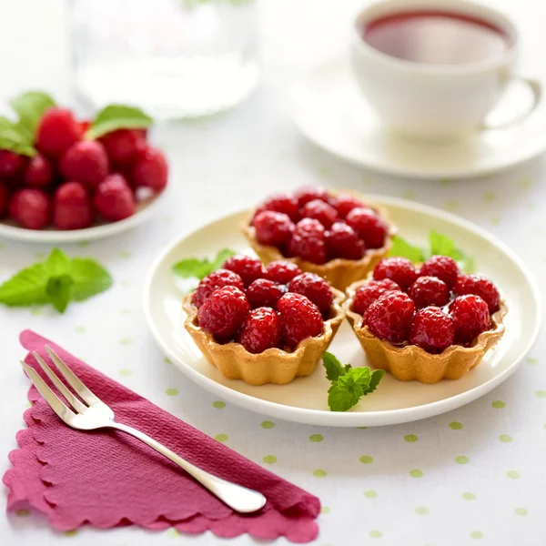 Fruit raspberry on a table — Stock Photo, Image