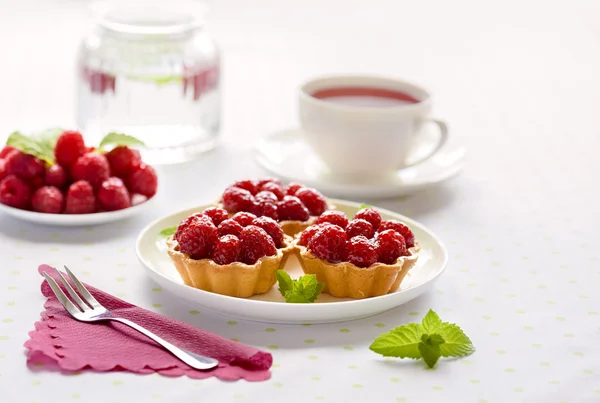 Fruit raspberry on a table — Stock Photo, Image