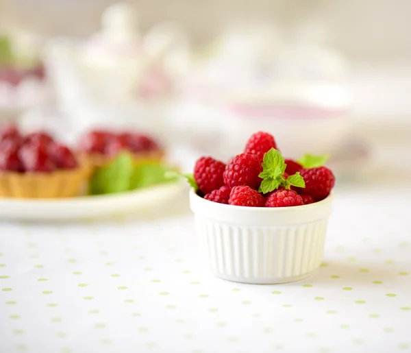 Fruit raspberry on a table — Stock Photo, Image