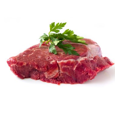 Raw beef steak clipart