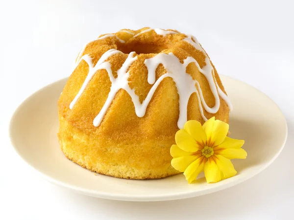 Tarjeta de felicitación feliz Pascua - pastel de Pascua (pan ) — Foto de Stock