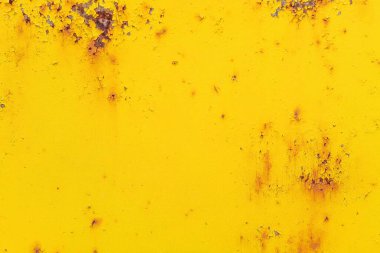 Fotoğraf, tasarım çözümleri için bir grafik kaynak görüntüsünü gösterir. Demir, renkli sarı bir arkaplan ya da doku olarak.