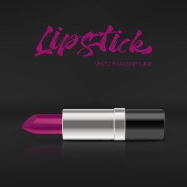 Vektör arka plan kırmızı lipstic ile