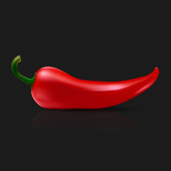 Vektorové červené chilli pepper — Stockový vektor
