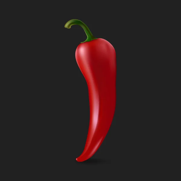 Vektorové červené chilli pepper — Stockový vektor