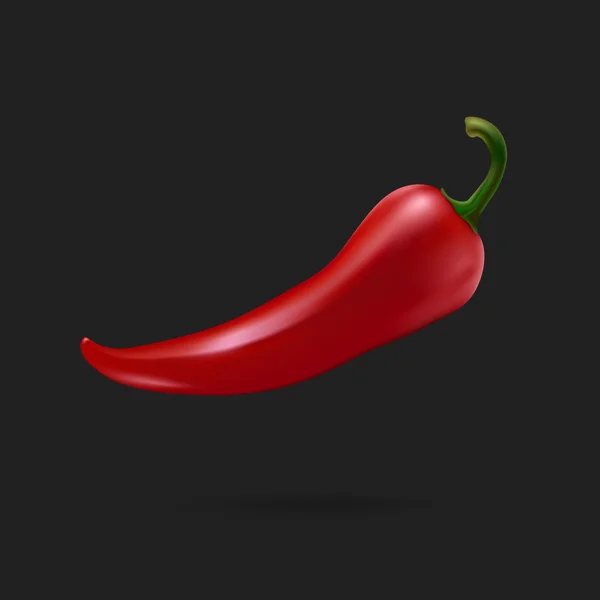 Διάνυσμα κόκκινο τσίλι πιπέρι — Διανυσματικό Αρχείο