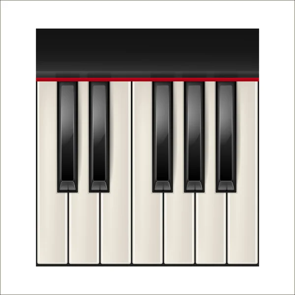 Wektor klawiszy fortepianu — Wektor stockowy