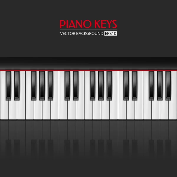 Pianotangenter, vektor bakgrund — Stock vektor