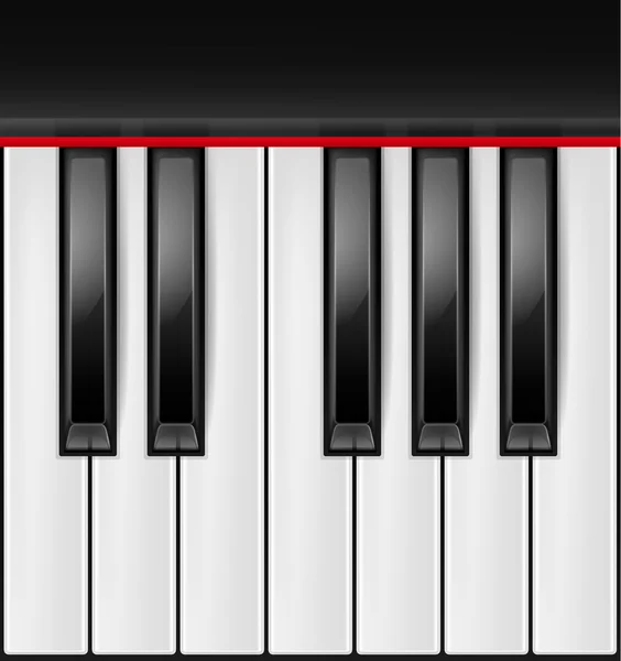 Teclas de piano vectorial — Vector de stock