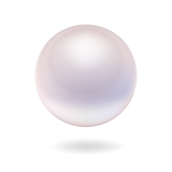 Isolated vector pearl.