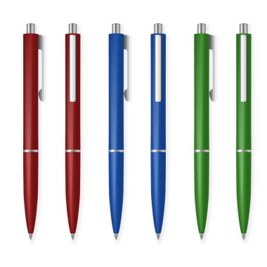 conjunto de plumas de vector.