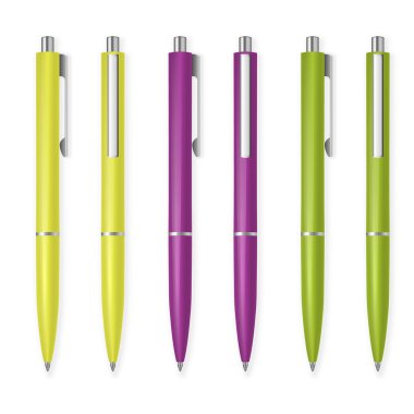 conjunto de plumas de vector.