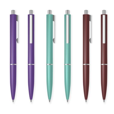 conjunto de plumas de vector.