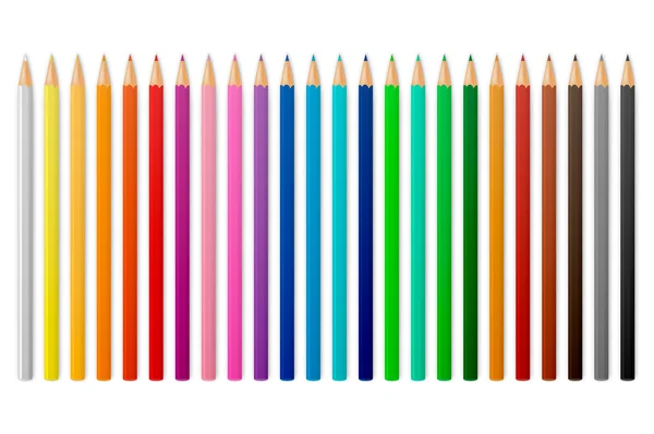 Crayons de couleur vectoriels — Image vectorielle