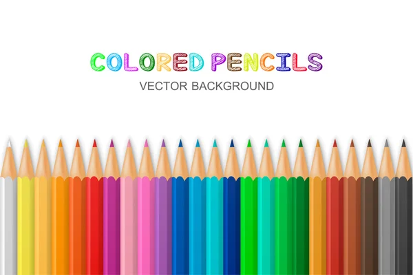 Vector colored pencils — Stock Vector