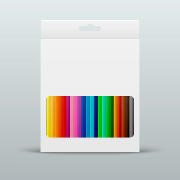 Διάνυσμα χρωματισμένα μολύβια στο πλαίσιο — Διανυσματικό Αρχείο
