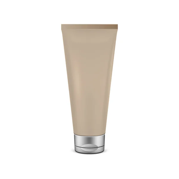 Modello di tubo beige per crema — Vettoriale Stock