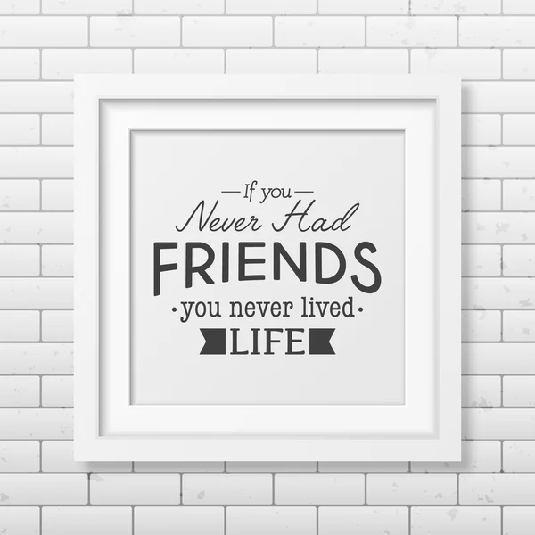 Friendship quote. Typographical Poster. — Stock Vector