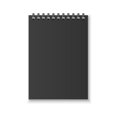 Realistic vector notebook clipart