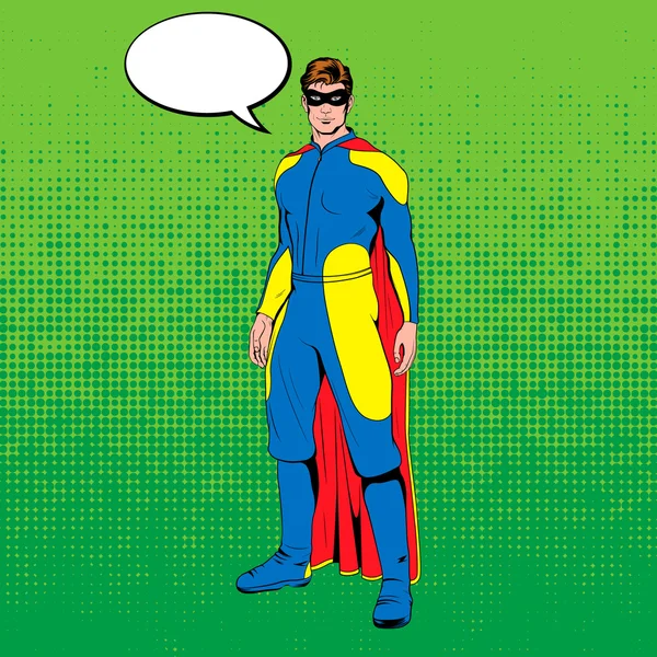 Vector comic superhero. — Stock Vector