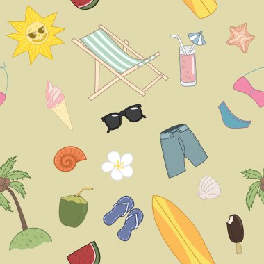 Yaz seyahat etmek seamless modeli