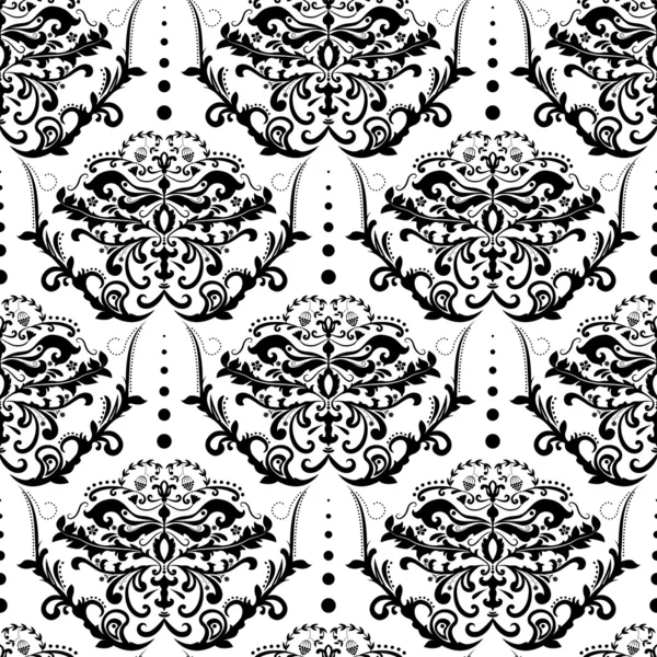 Vector damask seamless pattern background — Stock Vector