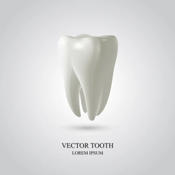 Tredimensionella tand bakgrund. — Stock vektor