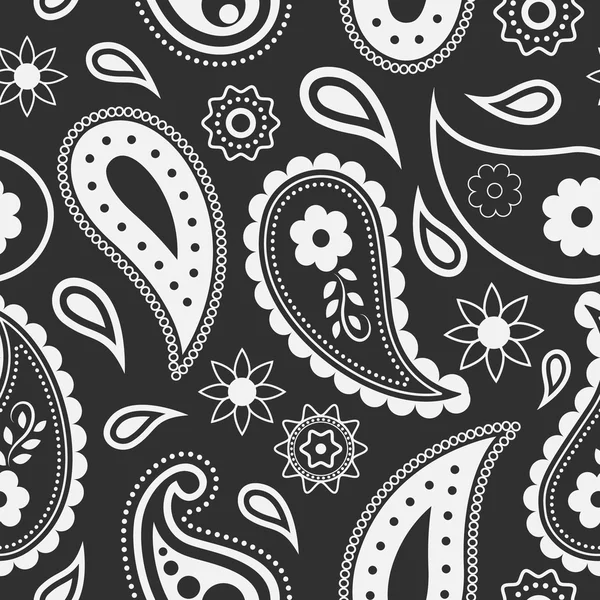 Seamless Paisley background. — Stock Vector