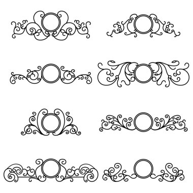 Vektör anahat çerçevelerin ayarla