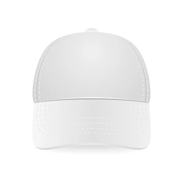 白地に隔離された野球帽 — ストックベクタ