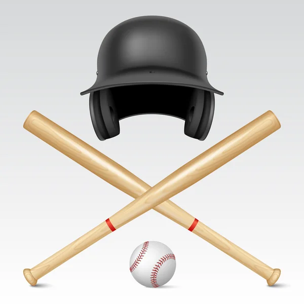 Ensemble d'équipement de baseball — Image vectorielle