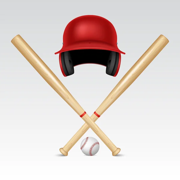 Equipamento de beisebol — Vetor de Stock