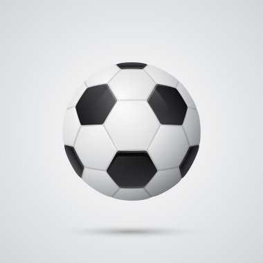 Parlak üç boyutlu futbol topu 