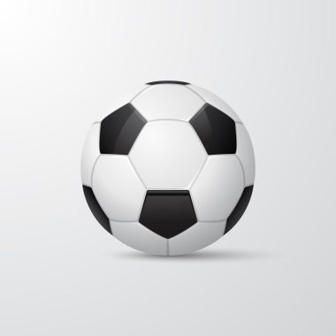 Geleneksel futbol topu. Vektör çizim. 