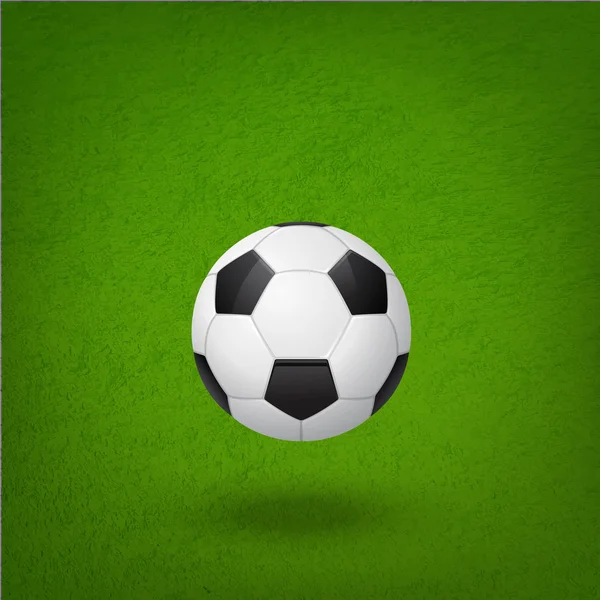 Ballon de football sur le terrain. — Image vectorielle