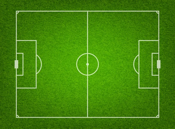 Campo de fútbol de hierba texturizada . — Vector de stock