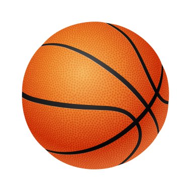 Basketbol beyaz arka planda izole edilmiş 
