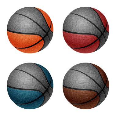 Vektör basketbol set.